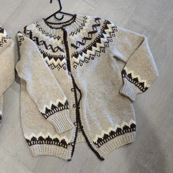 Cozy Cowichan / Fair Isle / Nordic Sweater | Gender Neutral | XL/XXL - Picture 1 of 3